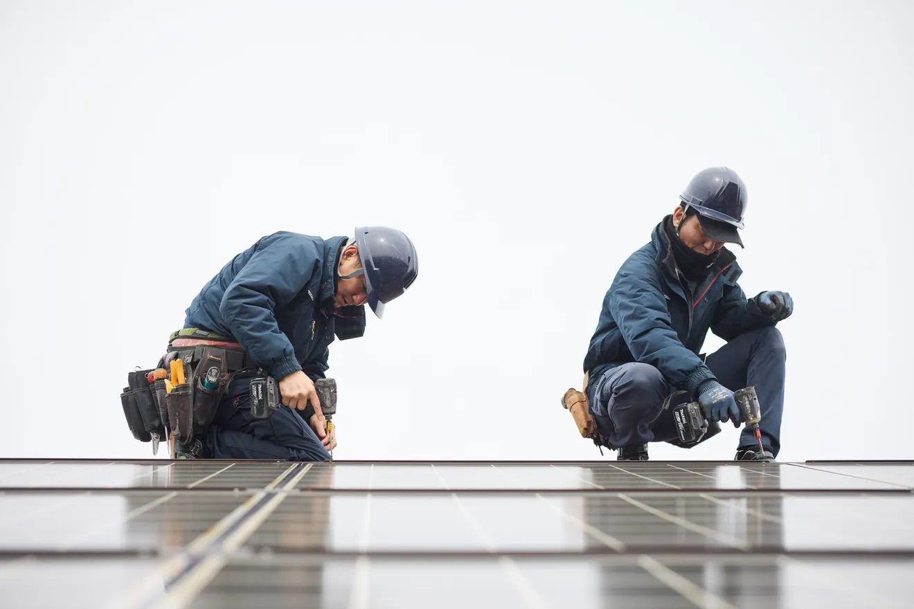 太陽光発電パネル設置工事