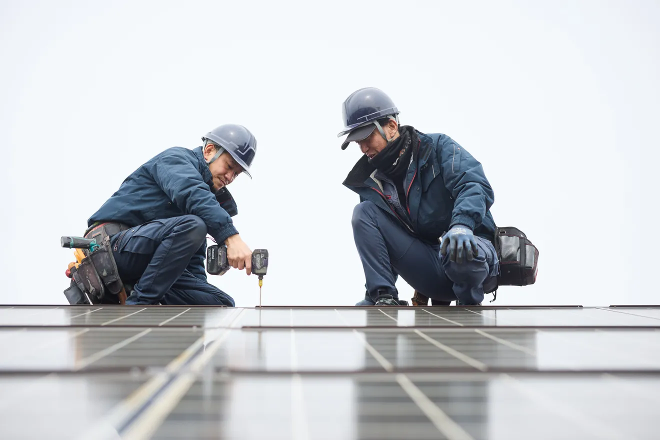 太陽光発電パネル設置工事