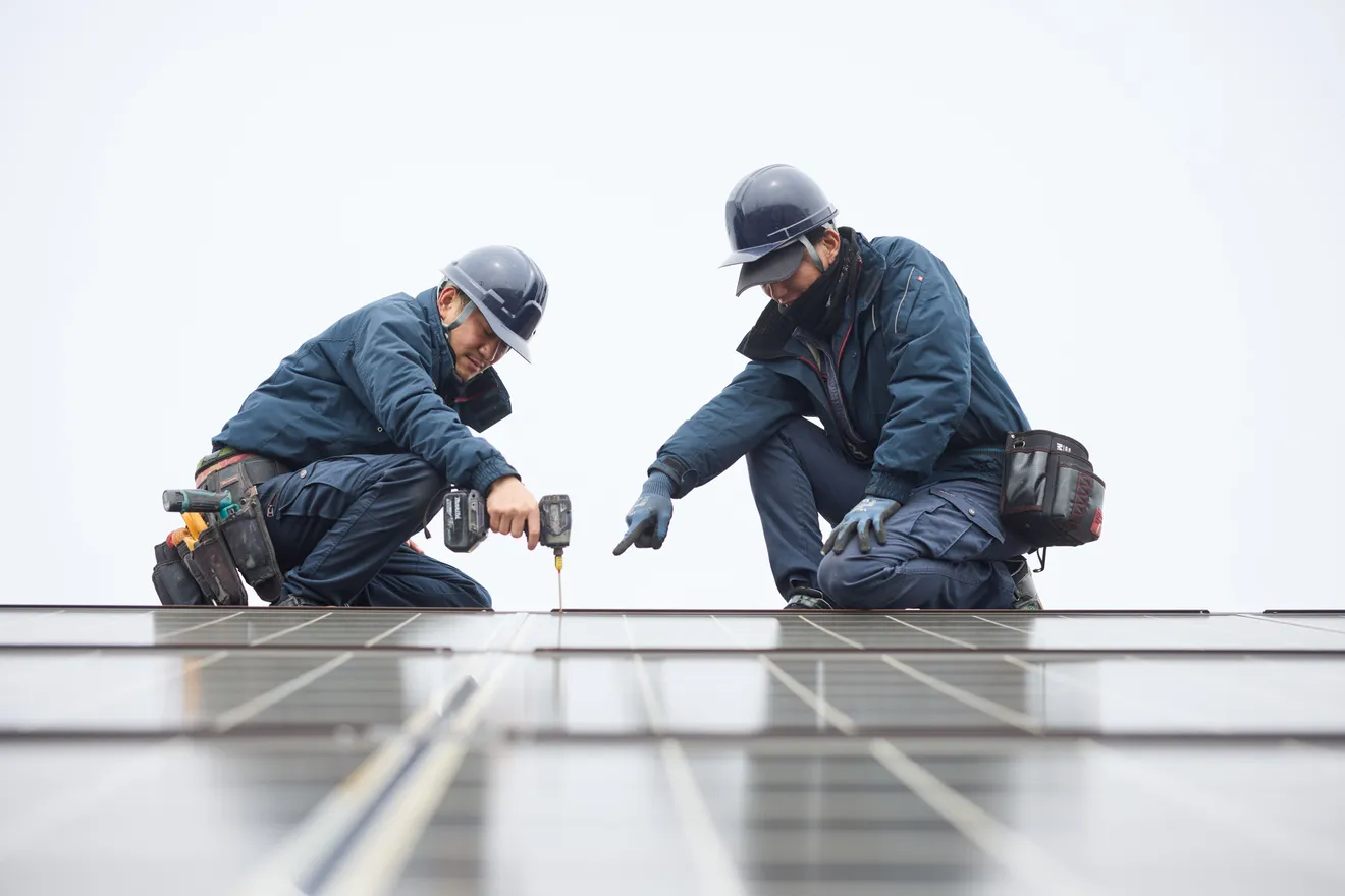 太陽光発電パネル設置工事