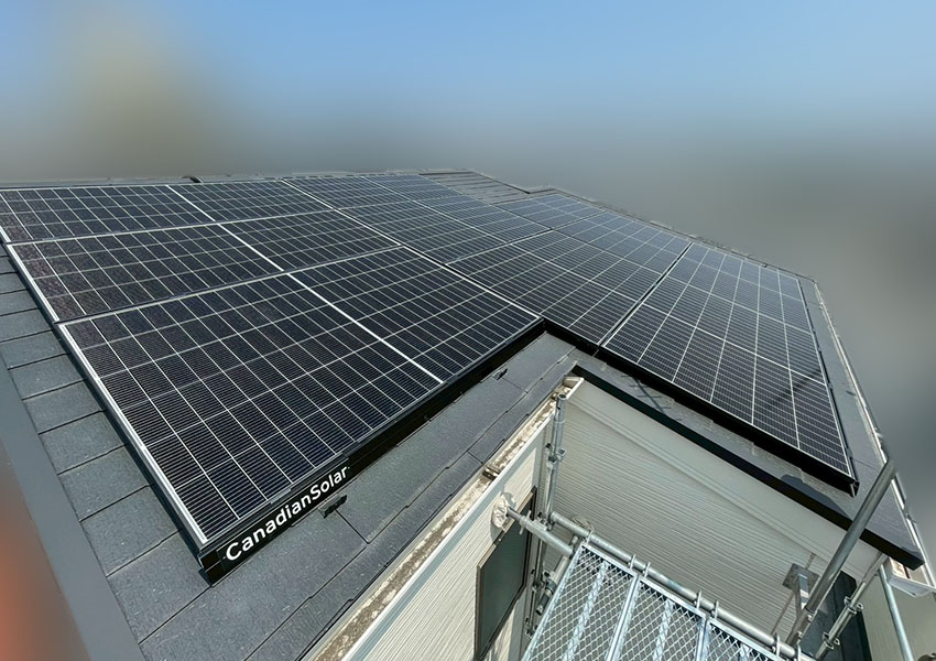 【東京都台東区O様】<br>カナディアン・ソーラー6.80kW+EP Cube13.3kWh蓄電池設置工事